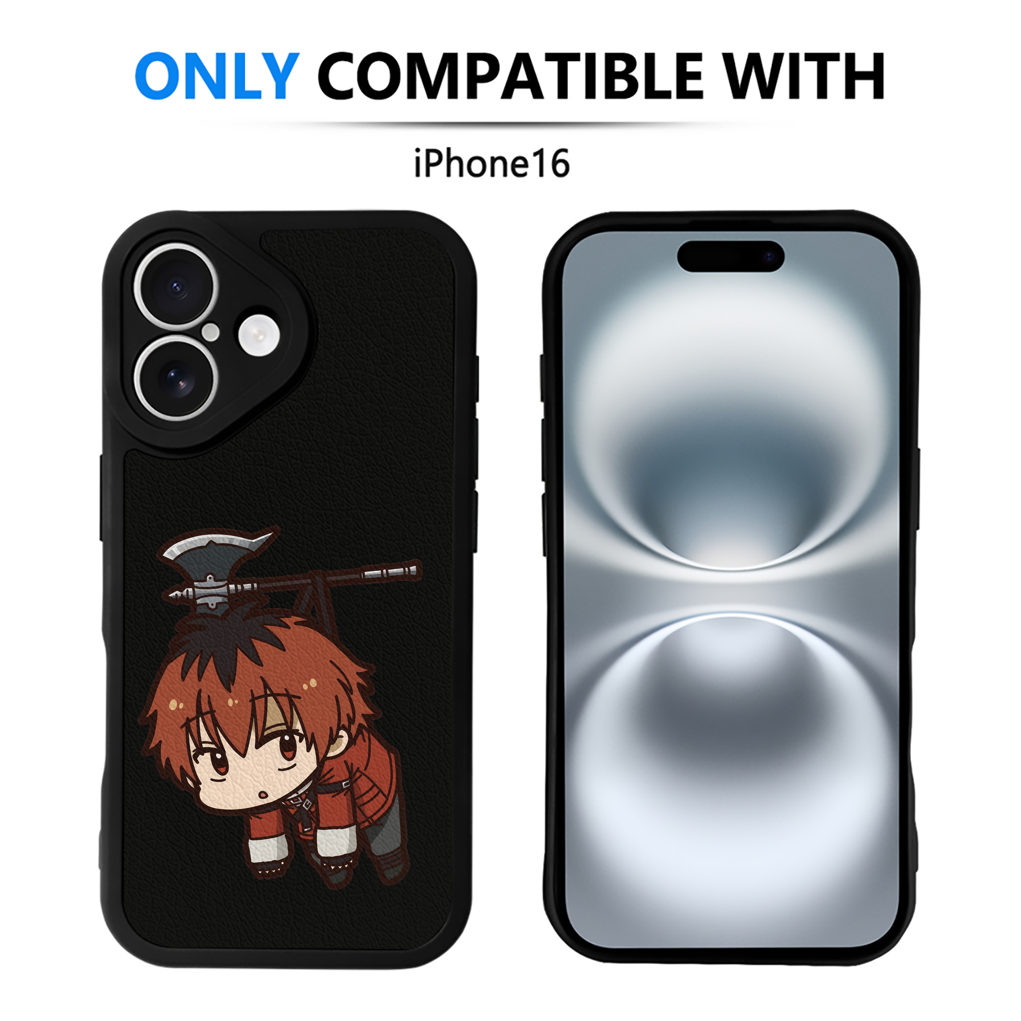 （画像用） 葬送のフリーレン Frieren 【iPhone 16シリーズ対応】シリコンスマホケース（レザー調） 材質：シリコン